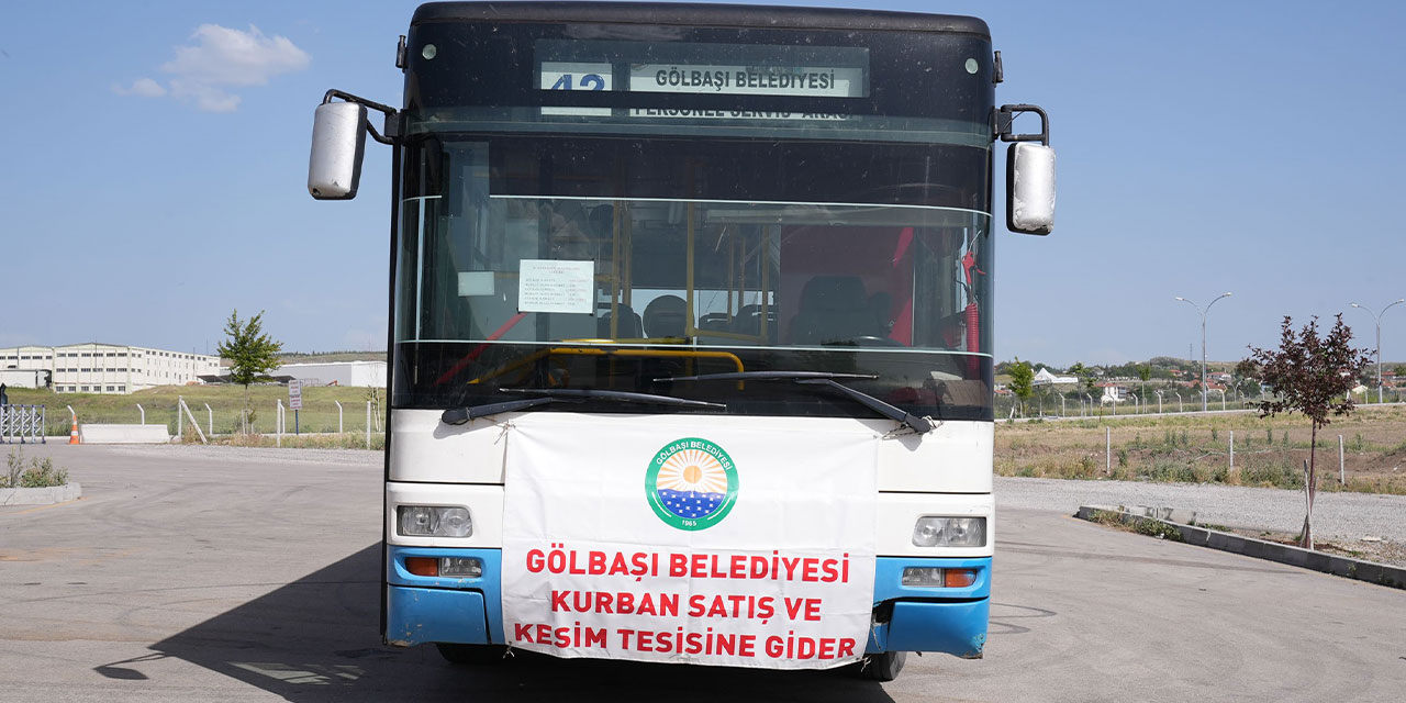 Gölbaşı Belediyesinden Kurban bayramı için vatandaşa ücretsiz ulaşım desteği