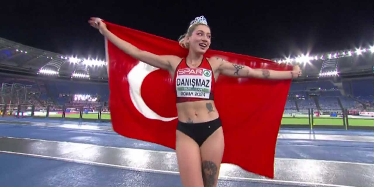 Milli atlet Tuğba Danışmaz, Avrupa Atletizm Şampiyonasında Avrupa ikincisi oldu: Olimpiyat kotası ve Türkiye rekoru