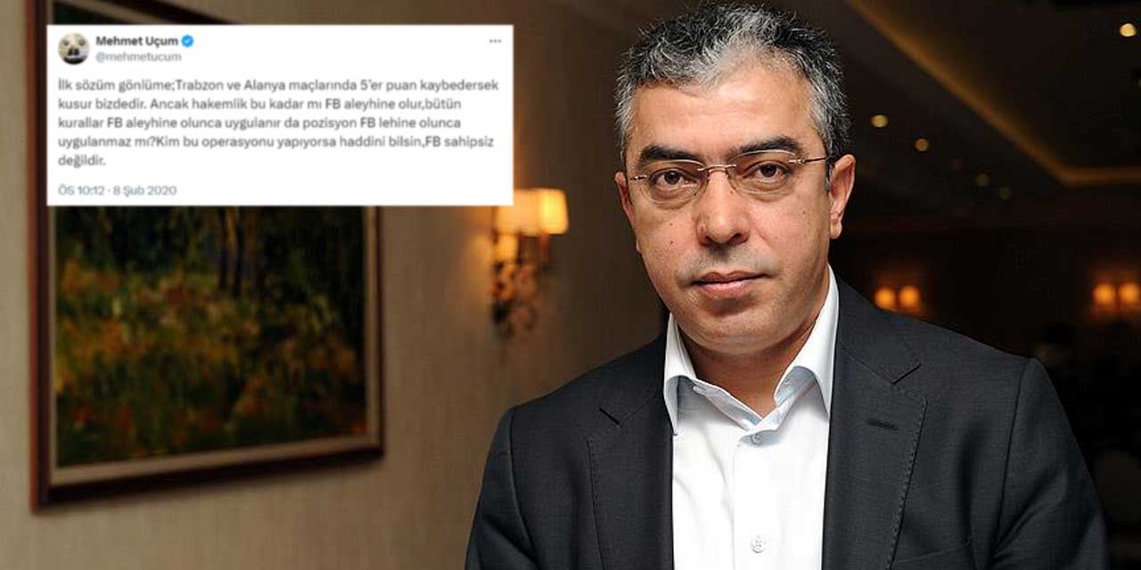 Ali Koç'un 2019-2020 sezonu için eleştirdiği Cumhurbaşkanı Danışmanı Mehmet Uçum'dan yanıt: "Mümkün değil"