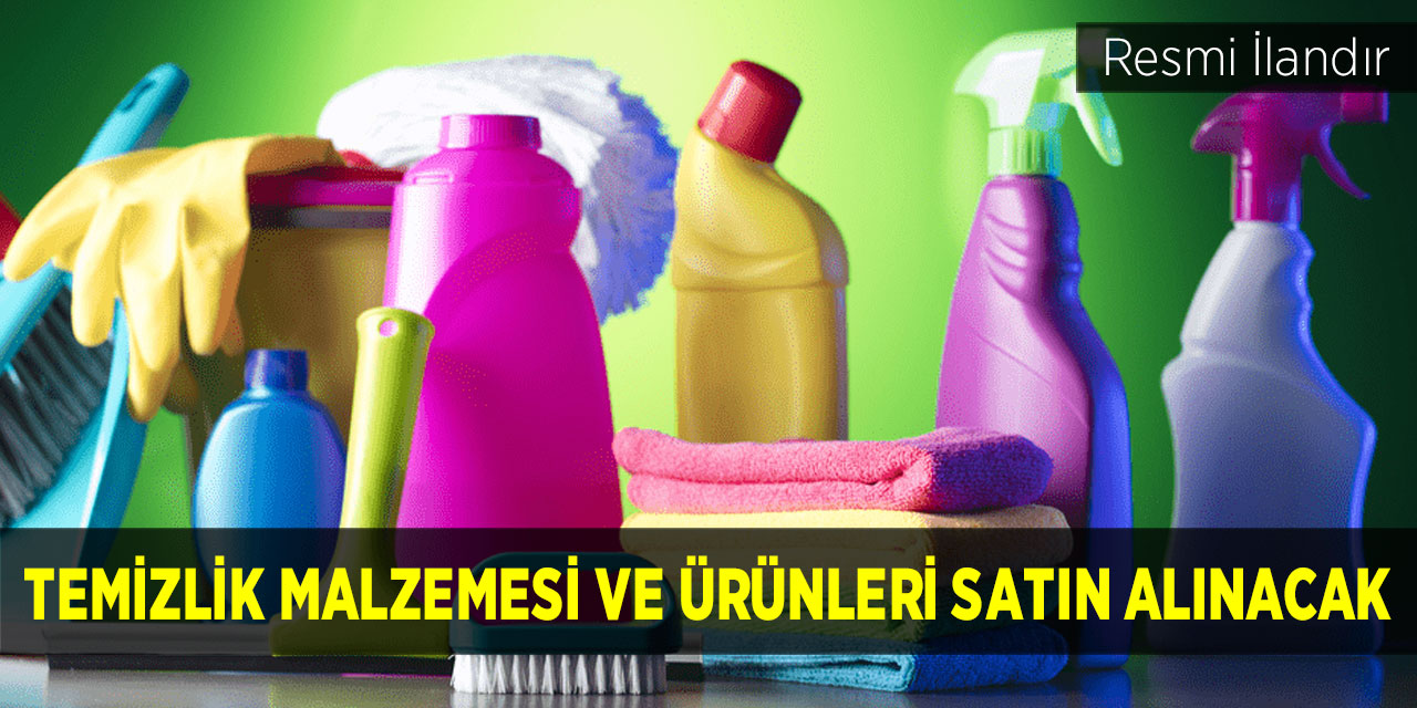 Temizlik malzemesi ve ürünleri satın alınacak