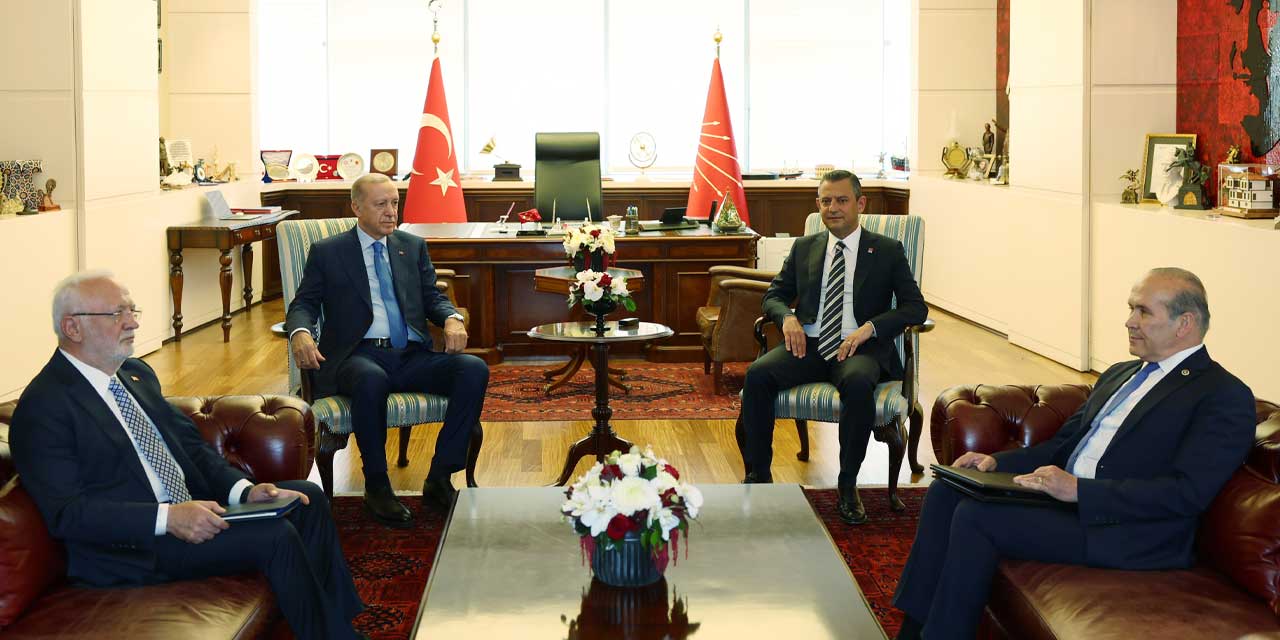 Cumhurbaşkanı Erdoğan ile CHP lideri Özgür Özel'in CHP Genel Merkezindeki görüşmesinin detayları ortaya çıkmaya başladı