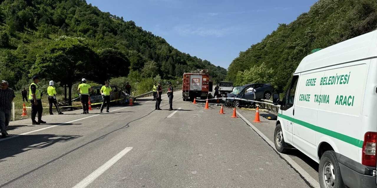 Sinop'ta trafik kazasında can pazarı yaşandı: 2'si doktor 4 kişi öldü 2 yaralı