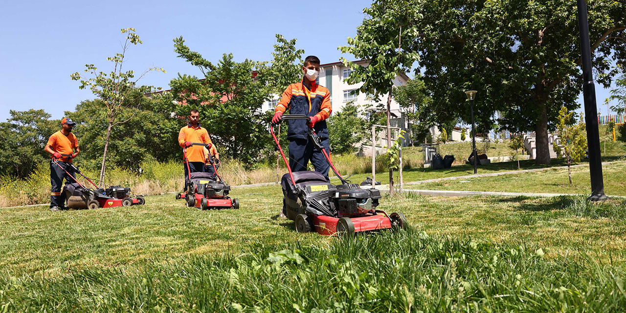 Çankaya'da parklarda yenileme ve bakım çalışmaları sürüyor