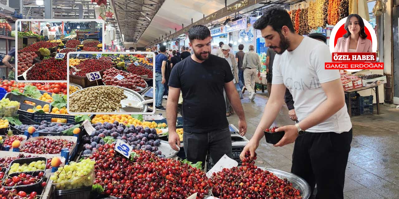 Ayaş dutu ve Haymana kirazı tezgâhlarda yerini aldı