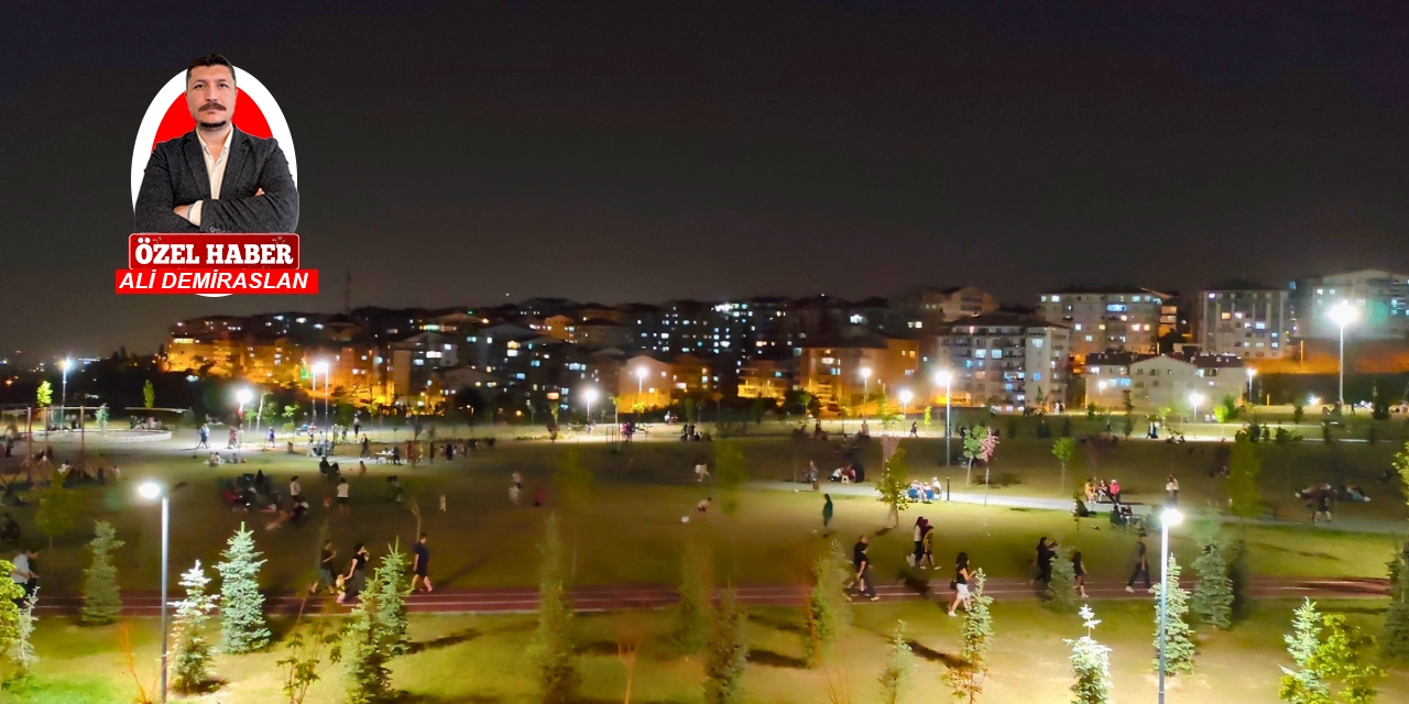 Ankara'da sıcaktan bunalan vatandaşlar park ve bahçelere akın etti