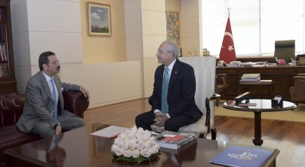 CHP Genel Başkanı Kılıçdaroğlu, Hisarcıklıoğlu'nu kabul etti haberi