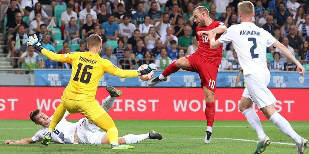 Slovenya ile Danimarka 1-1 berabere kaldı