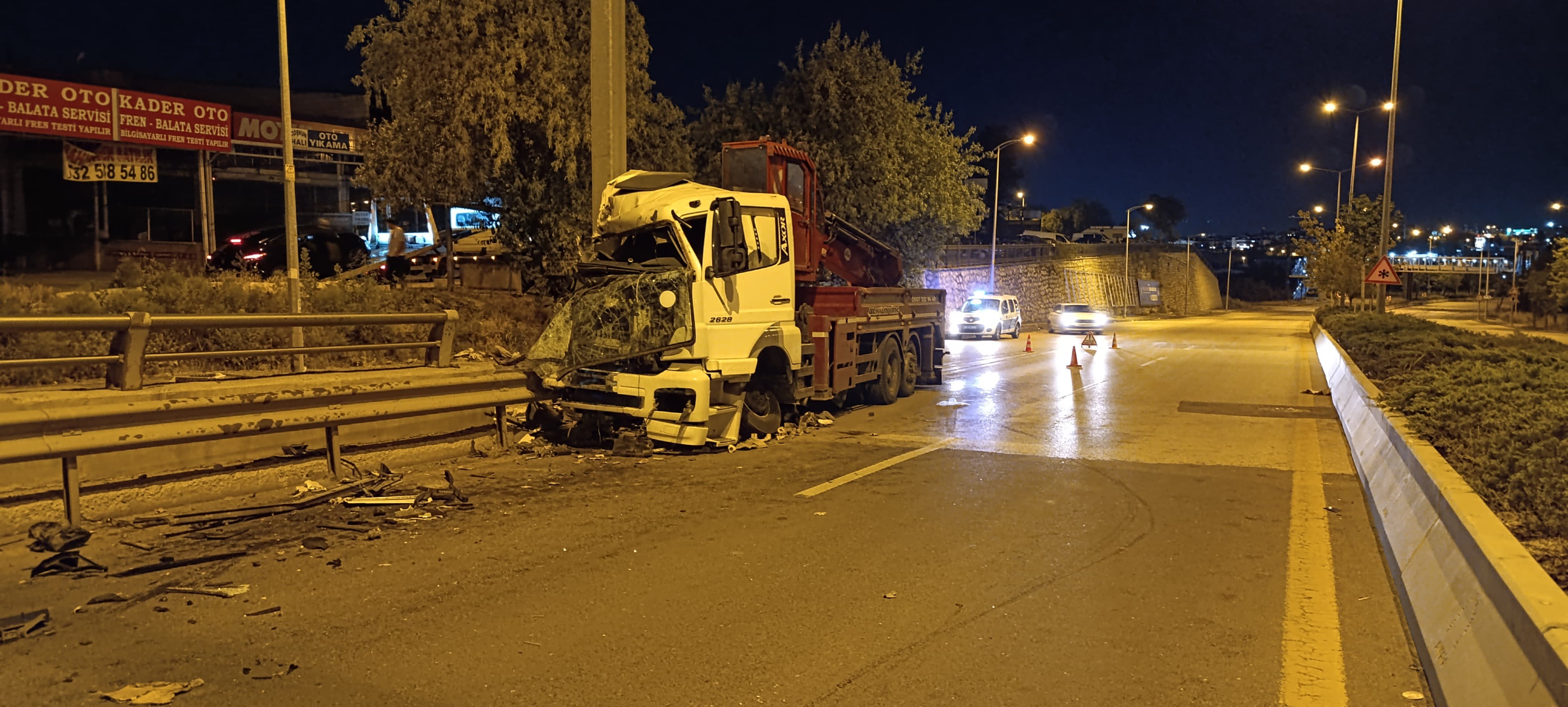 Ankara Yenimahalle'de korkutan kaza