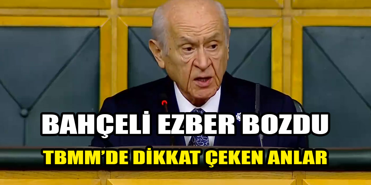 Devlet Bahçeli ezber bozdu: Oturarak hitap etti!