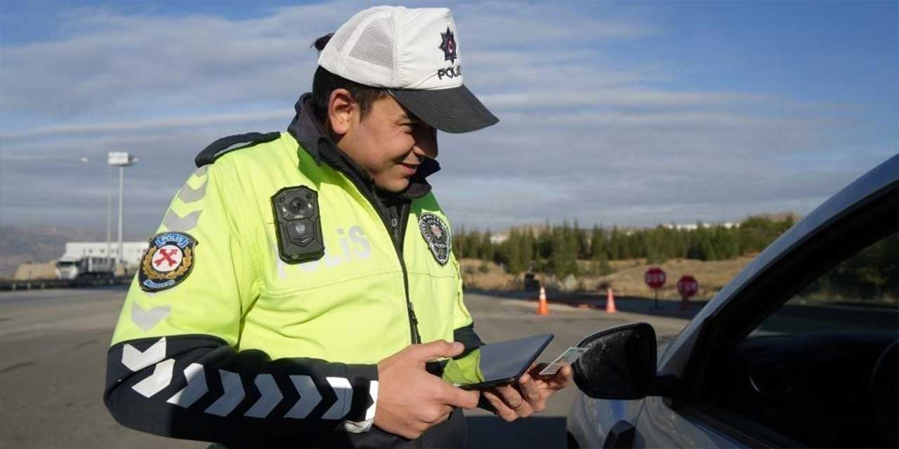 Kırıkkale'de onlarca araç trafikten men edildi!