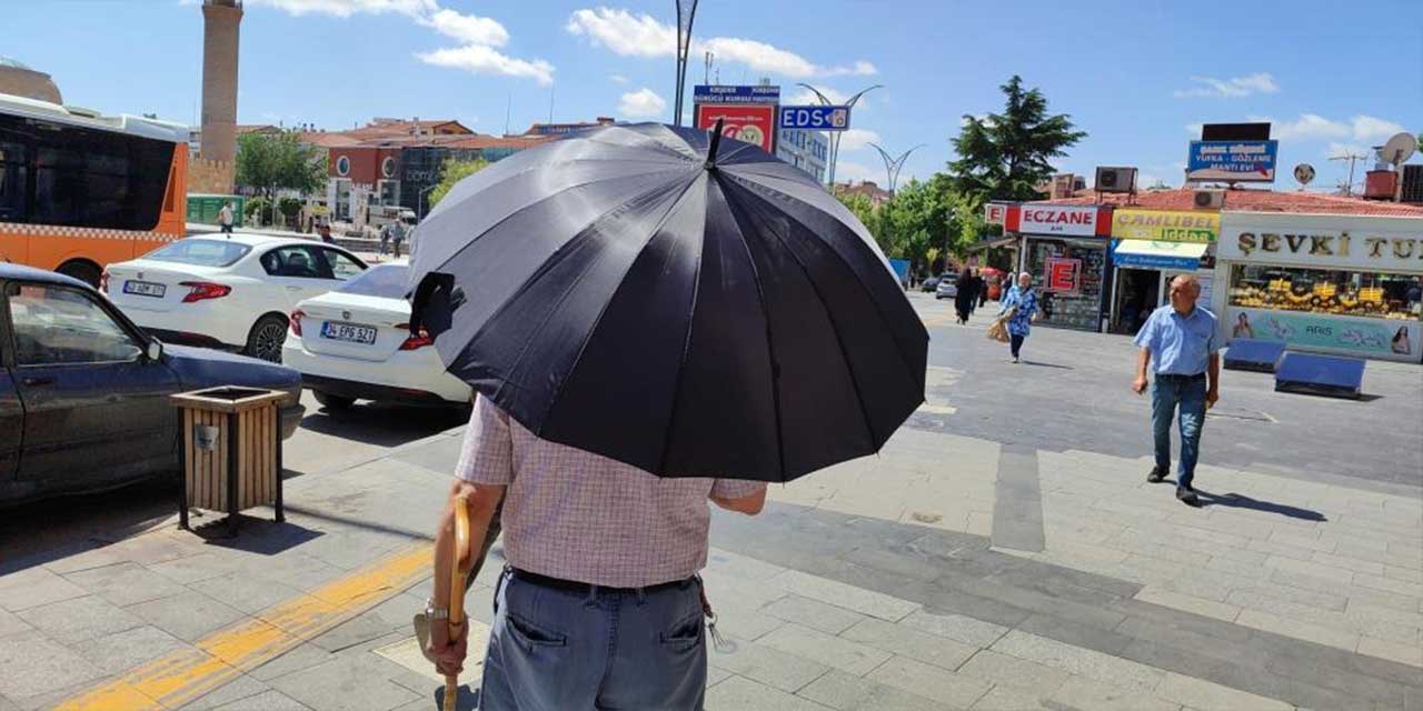 Kırşehir'de hava sıcaklığı vatandaşları bunalttı!