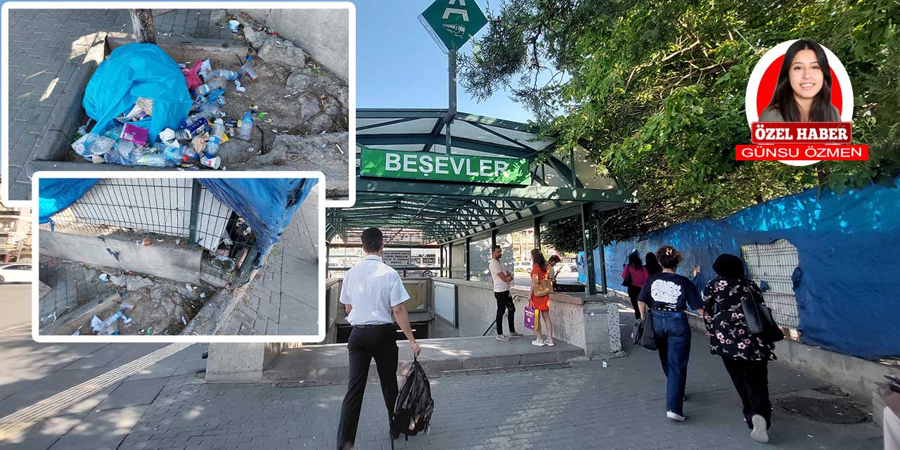 Beşevler metroda çöp yığınları: Vatandaşlar çözüm arıyor!