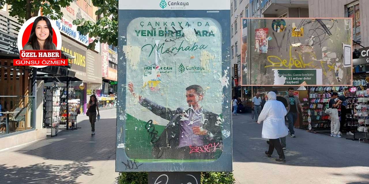 Kızılay'da reklam panoları: Görsel kirlilik ve yazı kargaşası