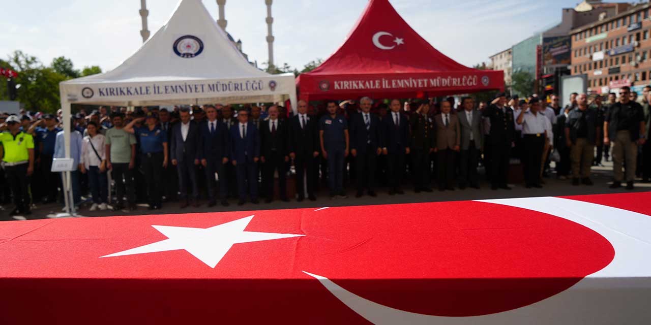 Kırıkkale'de trafik kazasında hayatını kaybeden polis memuru defnedildi