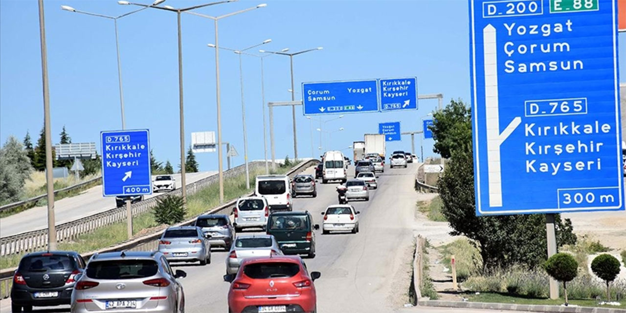 Ankara-Kırıkkale  kara yolunda ulaşım kontrollü sağlanıyor