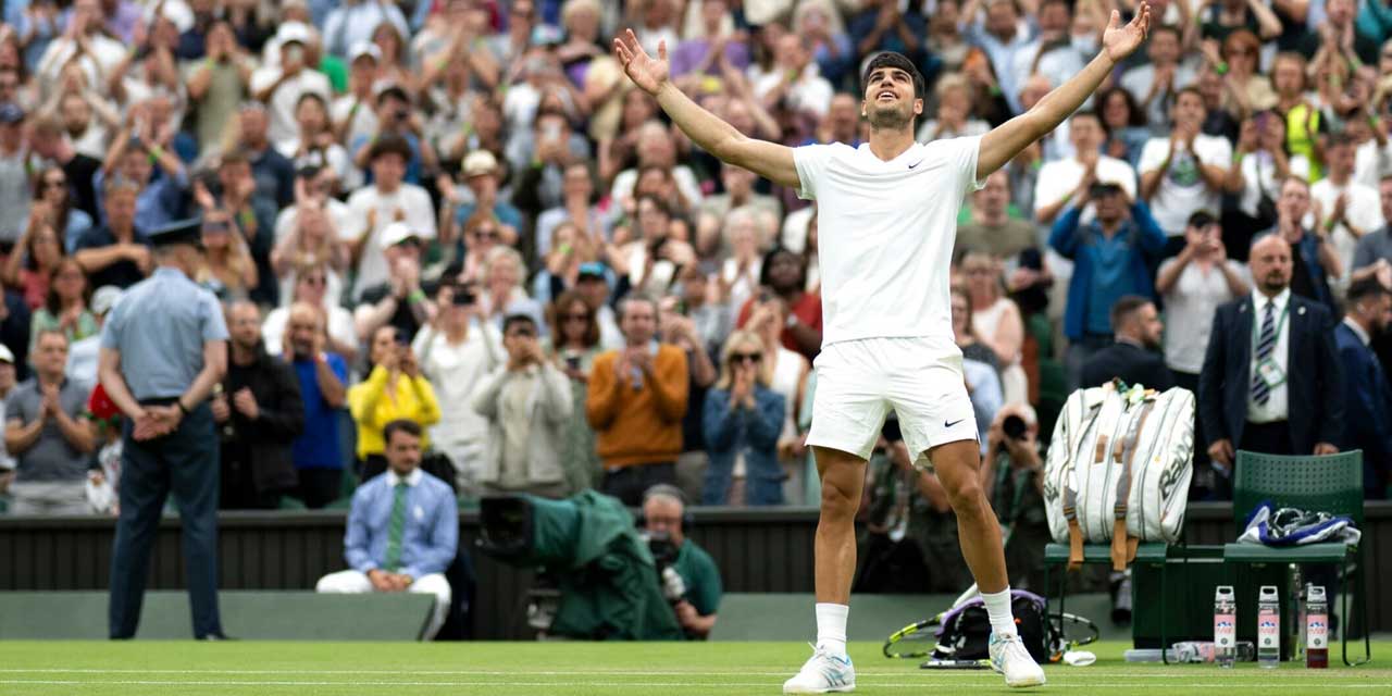 Wimbledon tenis turnuvasında favoriler dördüncü tura yükseldi: Carlos Alcaraz, Tiafoe karşısında çok zorlandı