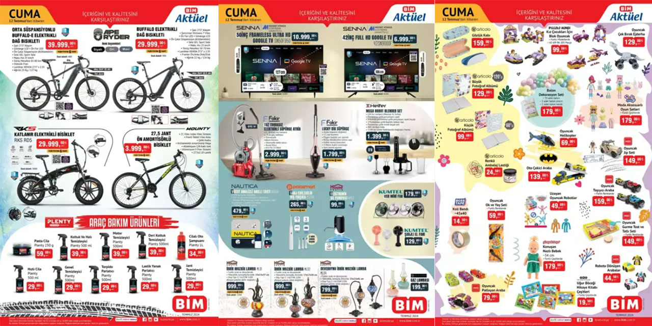 BİM aktüel ürün kataloğu yayımlandı! 12-19 Temmuz tarihleri arasında fırsat ürünler sizleri bekliyor