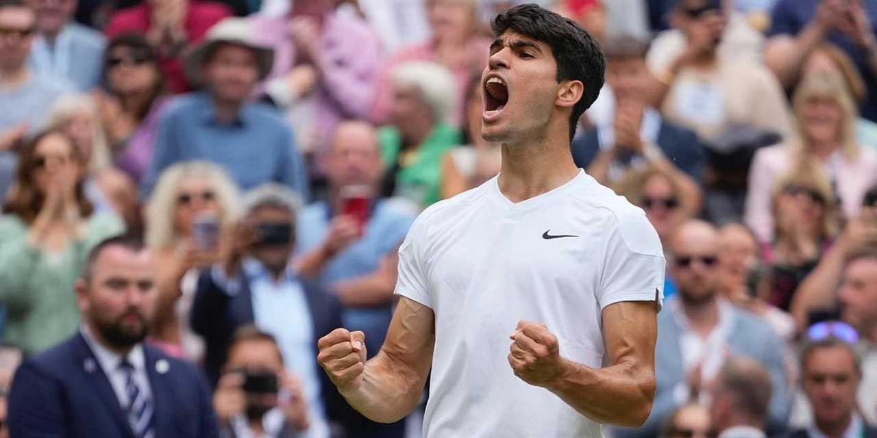 Wimbledon'da Carlos Alcaraz, Novak Djokovic'i 3 sette geçti: Alcaraz, dördüncü finalde dördüncü şampiyonluğa uzandı