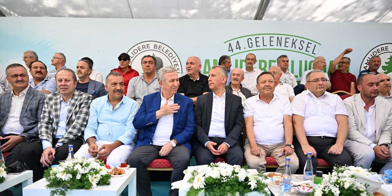 Ankara Büyükşehir Belediye Başkanı Mansur Yavaş, Çamlıdere'de Geleneksel Yağlı Güreşler Festivali'ne katıldı