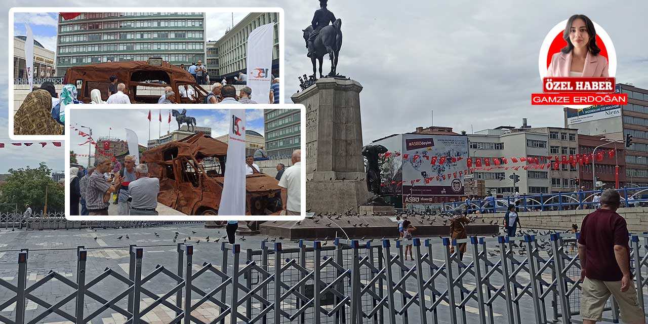 Ankara'da 15 Temmuz'da Ulus Atatürk Heykeli'nin önü kapatıldı: Güvenlik üst düzey!