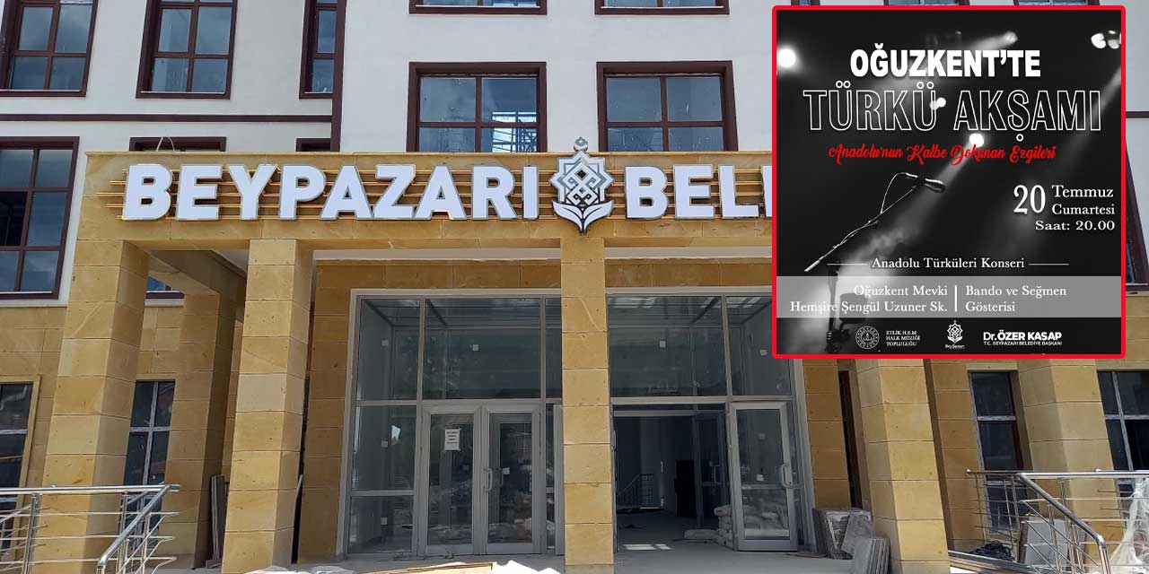 Beypazarı’nda coşku dolu bir hafta sonu: Özer Kasap'tan müzik dolu geceye davet