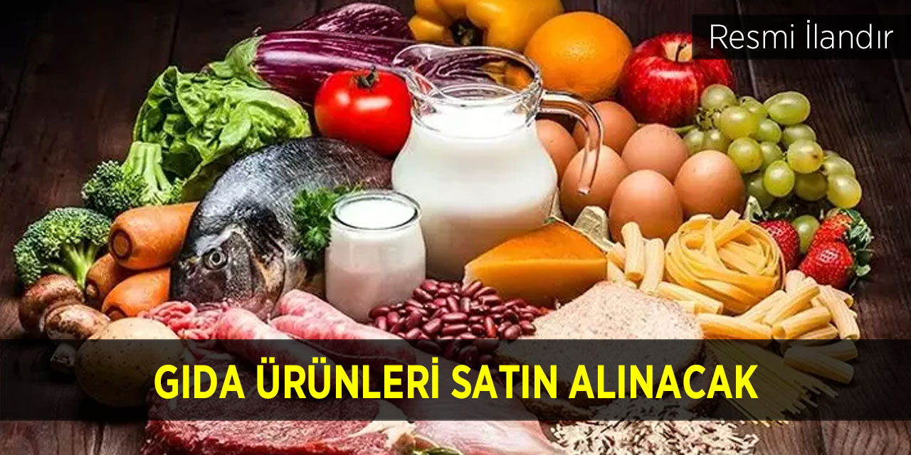 Gıda ürünleri satın alınacaktır