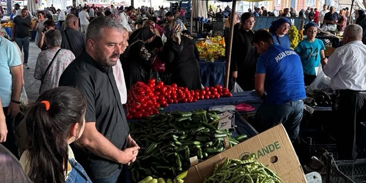 Pursaklar Belediye Başkanı Çetin'den pazar ziyareti