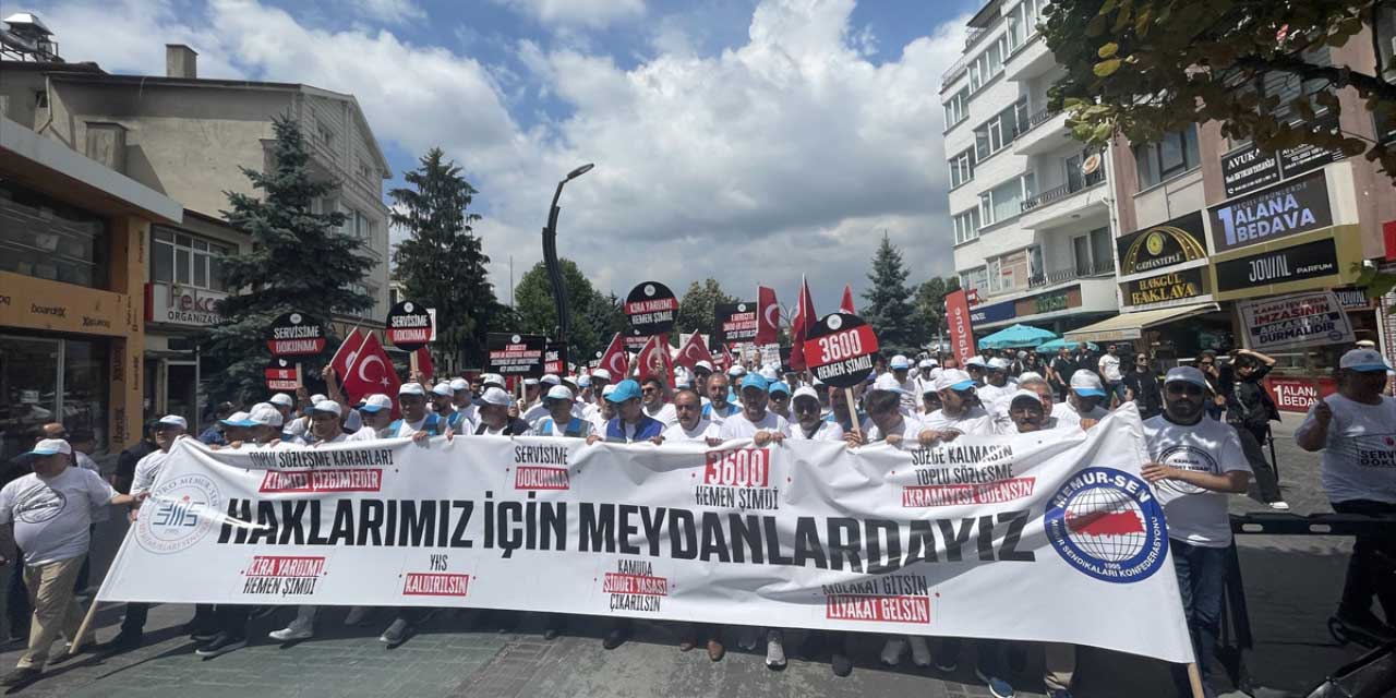 Memur-Sen Konfederasyonu sendikaları Ankara'ya yürümeye başladı!