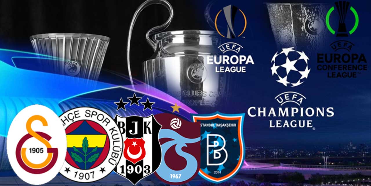 Galatasaray, Fenerbahçe, Beşiktaş, Trabzonspor ve Başakşehir'in Avrupa'daki rakipleri!