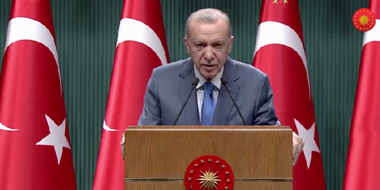 Cumhurbaşkanı Erdoğan kabine toplantısı sonrası konuştu: "Türk milletinin Filistin halkıyla dayanışması engellenemez"