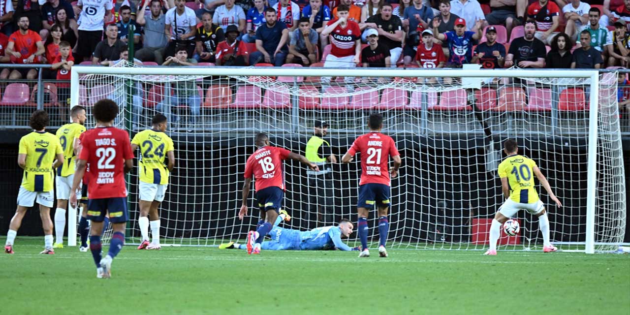 Fenerbahçe, Fransa'da son anlarda yıkıldı: Şampiyonlar Ligi'nde Lille, Fenerbahçe'yi 2-1 yendi