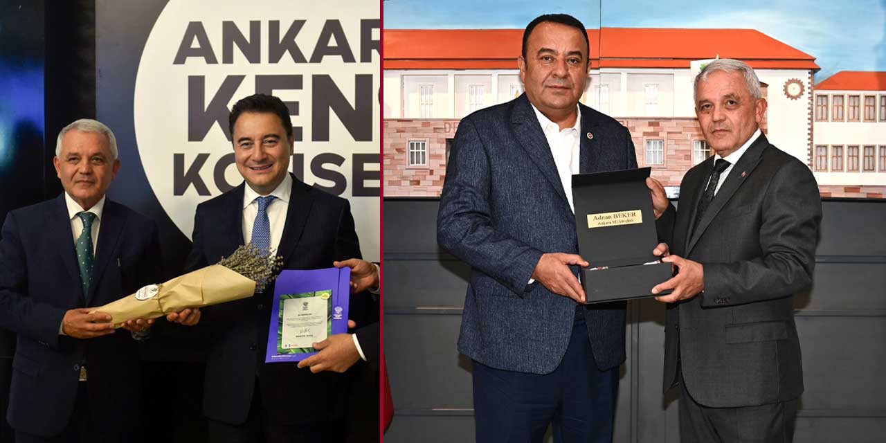 Mamak Belediye Başkanı Veli Gündüz Şahin, DEVA Partisi lideri Ali Babacan ve Bağımsız Ankara Milletvekili Adnan Beker'le buluştu