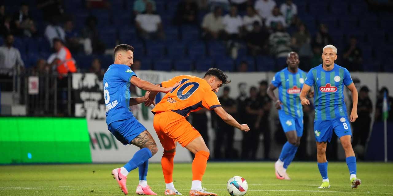 Çaykur Rizespor ve Başakşehir 1-1'ini yedi