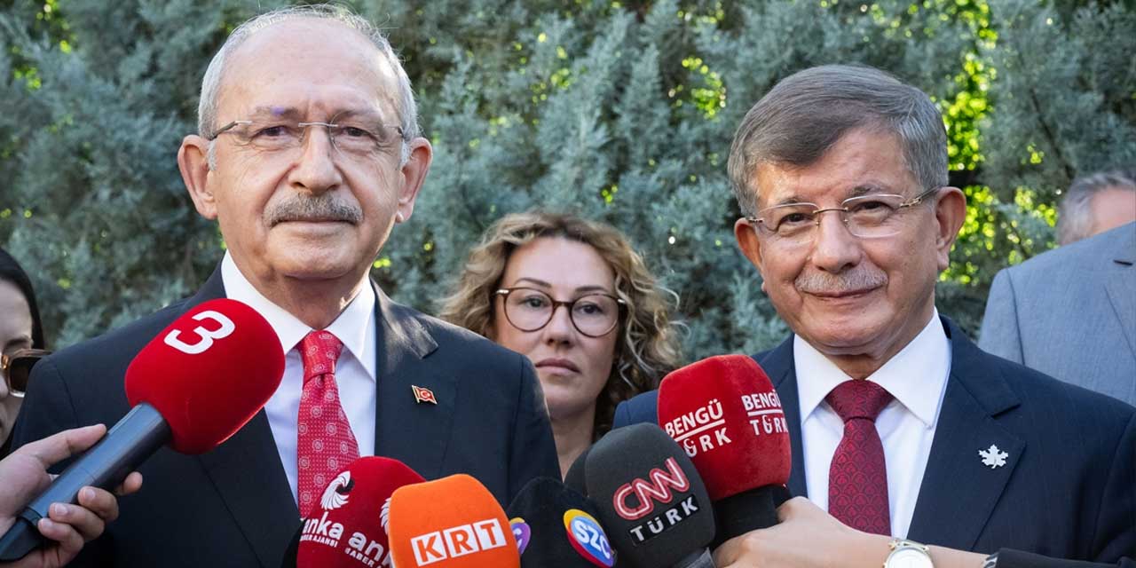 Kemal Kılıçdaroğlu ve Ahmet Davutoğlu bir araya geldi: Altılı masa ve ortak mutabakat metni vurgusu