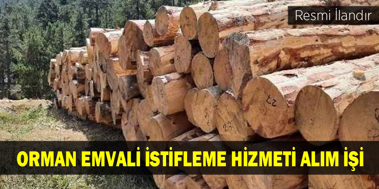 Orman emvali istifleme hizmeti alım işi