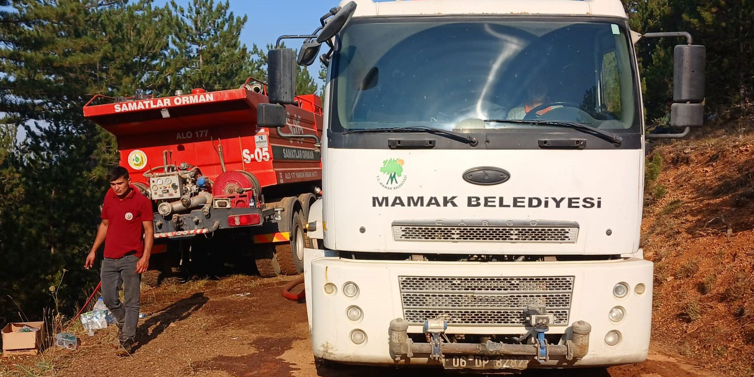 Mamak Belediyesi çevre illerdeki yangınlara destek veriyor