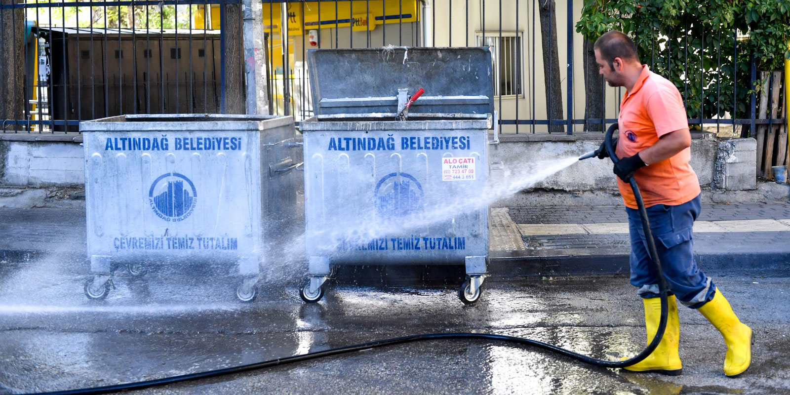 Altındağ’da temizlik çalışmaları devam ediyor