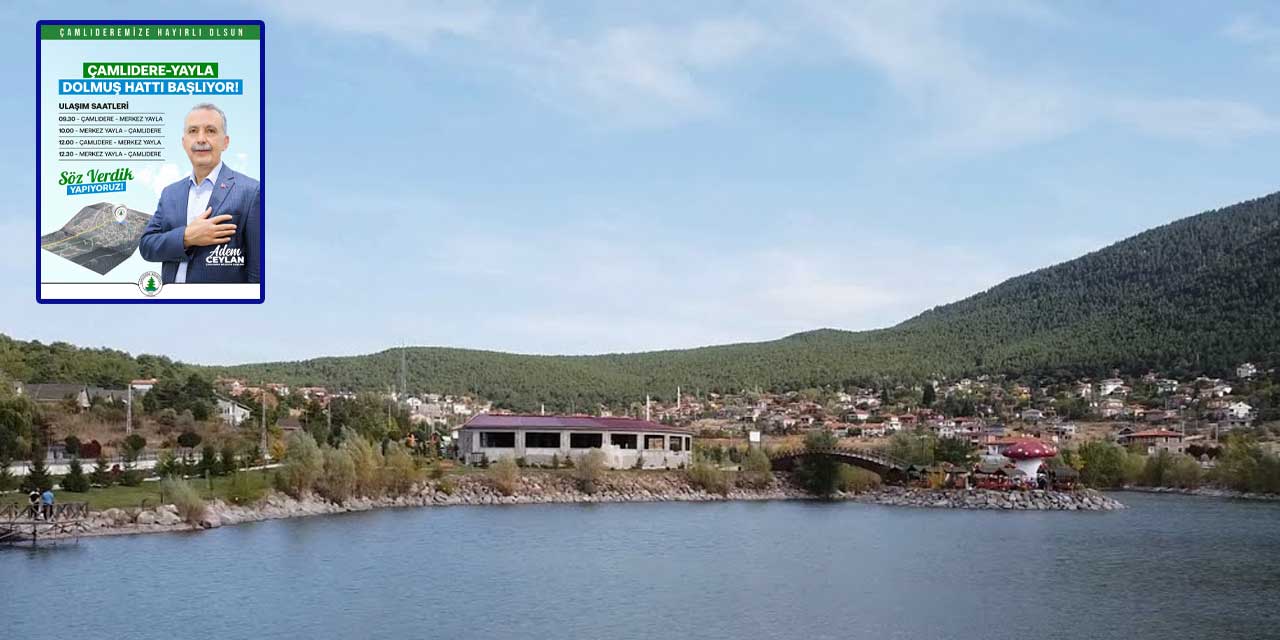 Çamlıdere Belediye Başkanı Adem Ceylan, ücretsiz dolmuş seferi müjdesi verdi