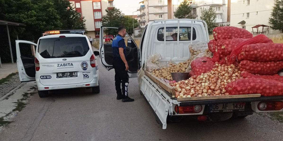 Kahramankazan'da zabıta ekibi kuralsızlığa geçit vermiyor