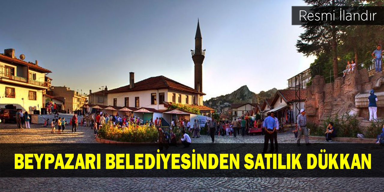 Beypazarı Belediyesinden satılık dükkan