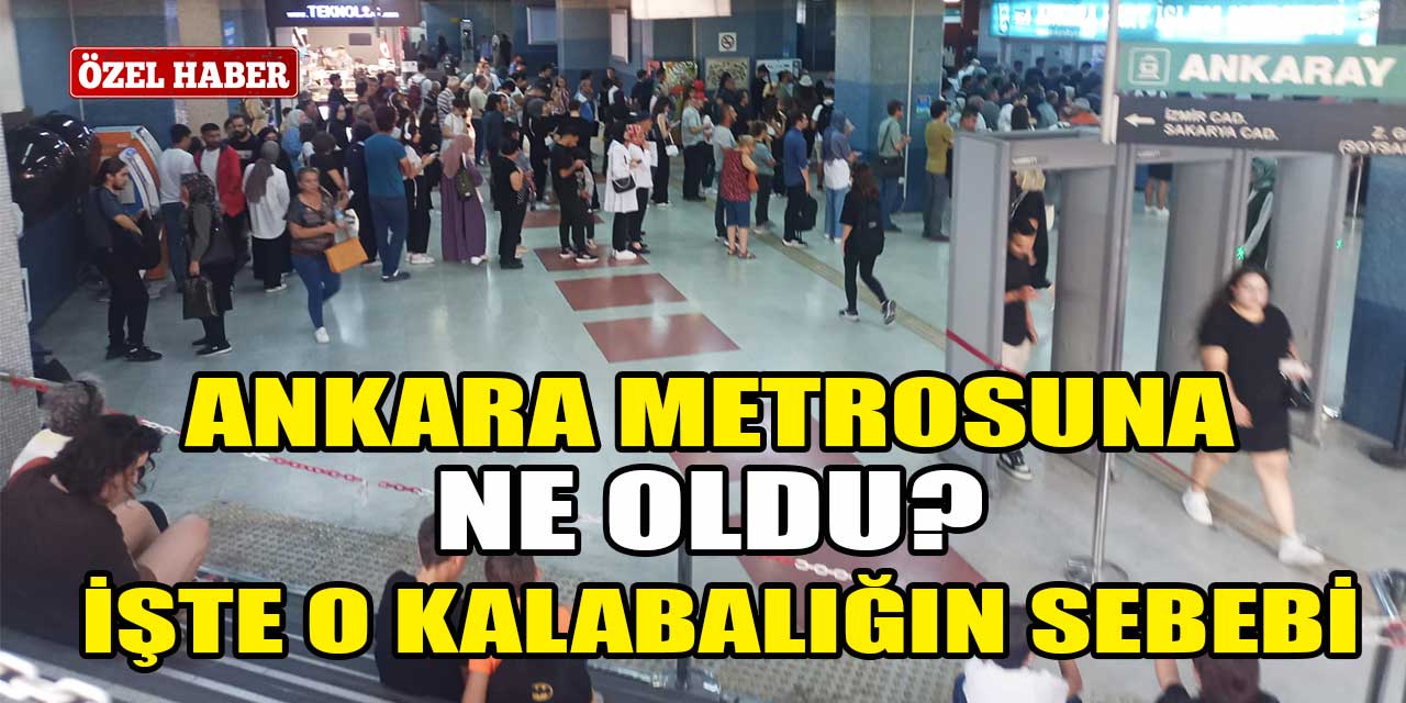 Ankara metrosundaki kalabalık şaşırttı! Kuyruğu görenler o soruyu soruyor!