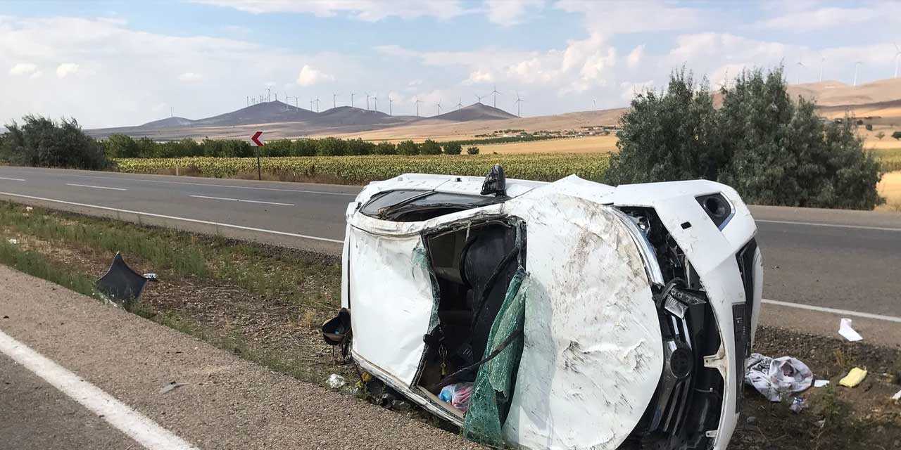 Kırşehir'de yaşanan trafik kazasında 1'i bebek 5 kişi yaralandı