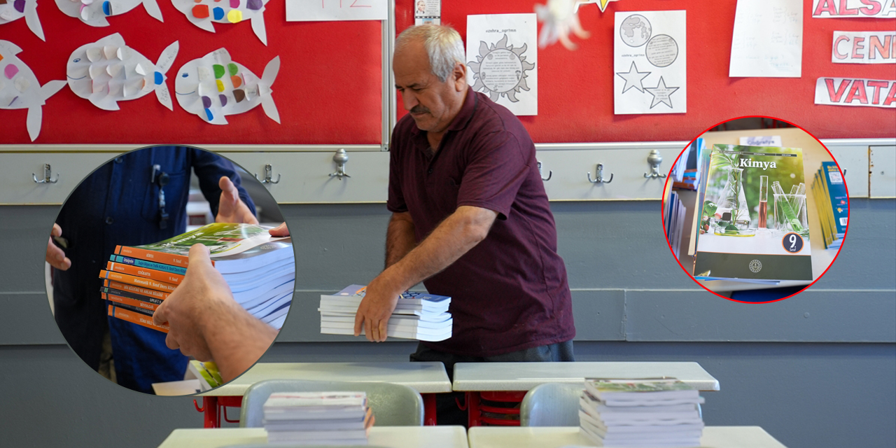 Ders kitapları sıralardaki yerini aldı