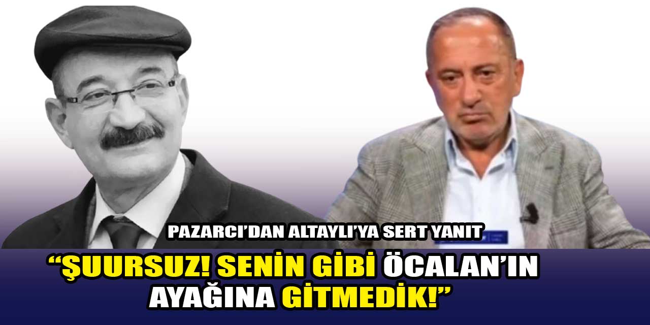 Sinan Burhan ve Emin Pazarcı'dan Fatih Altaylı'ya 'ayak takımı' yanıtı: "Şuursuz! Senin gibi Öcalan'ın ayağına gitmedik!"