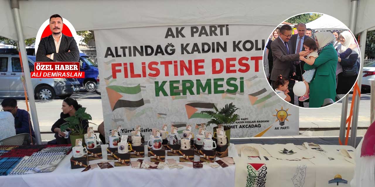 Altındağlılar Filistin'e desetklerini kermes ve mektuplarla sürdürdü