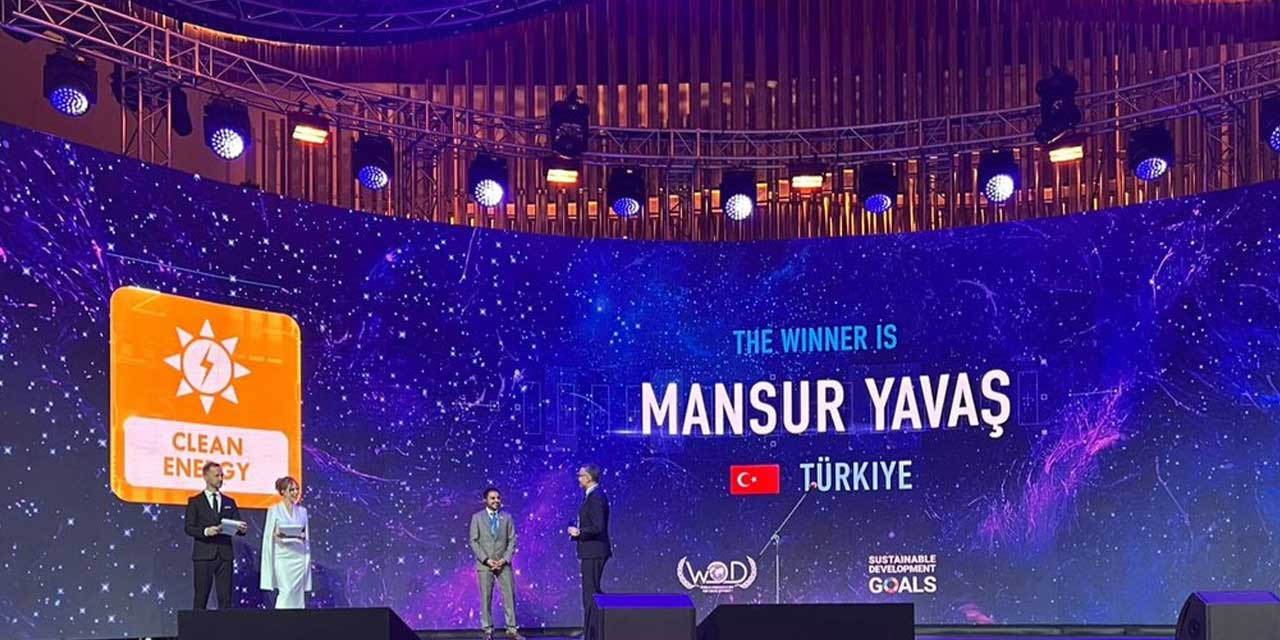 Ankara Büyükşehir Belediye Başkanı Mansur Yavaş, Ankara'nın Yeşil Enerji Ödülü'nü kazandığını açıkladı