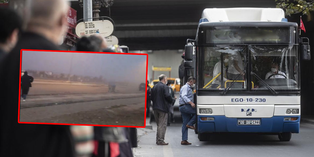 Öğrenciler metrelerce otobüs kuyruğu oluşturdu: EGO'dan açıklama yapıldı