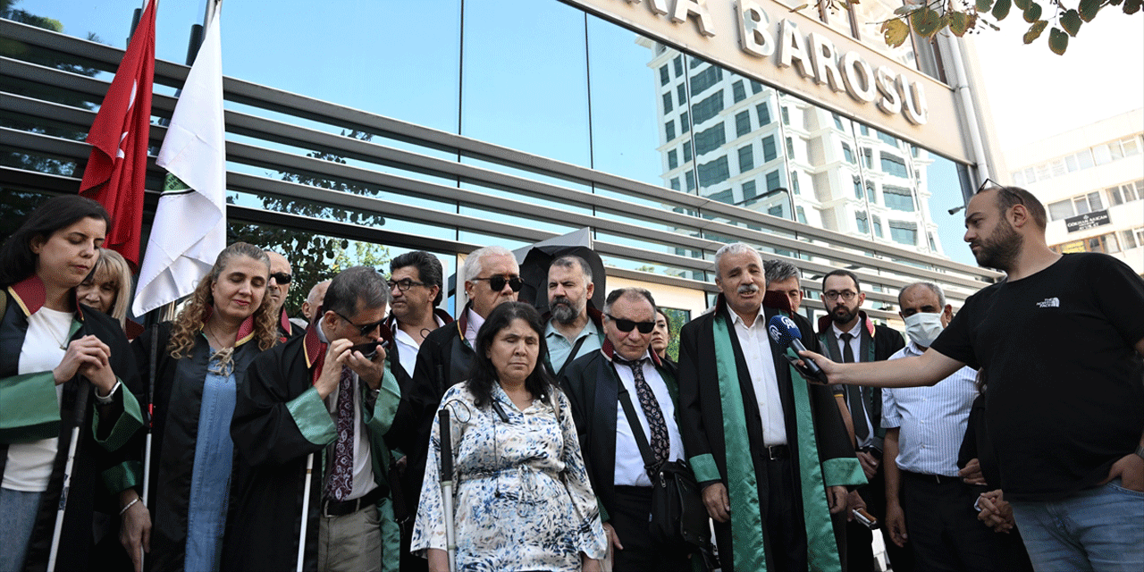 Ankara Barosu önünde eylem!