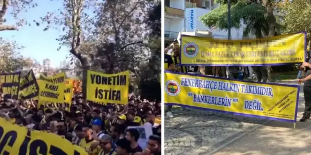 Fenerbahçeli taraftarlardan istifa yürüyüşü: Ali Koç ve yönetim hedefte!