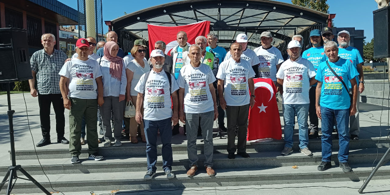 Emekli astsubaylardan Ankara'ya yürüyüş: 19 gün sürecek